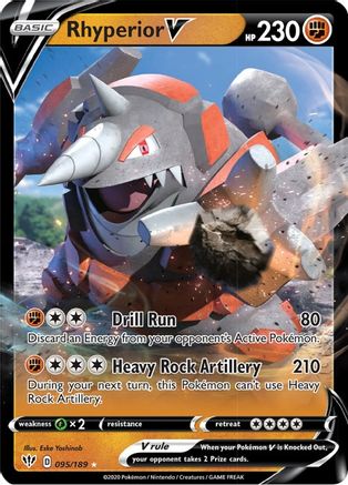 Rhyperior V (95) Holofoil - SWSH03 Darkness Ablaze
