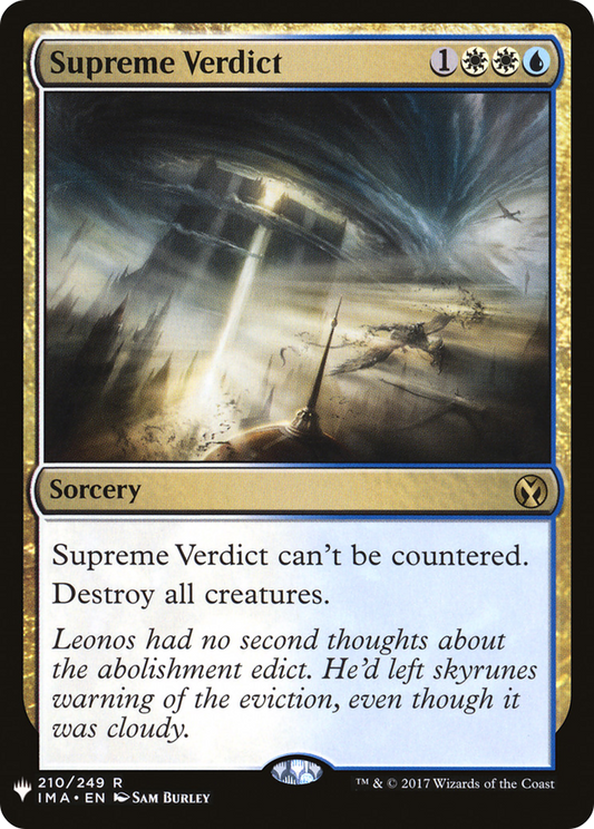 Supreme Verdict (IMA-210) - The List