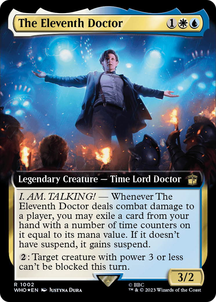 The Eleventh Doctor (Extended Art) (Surge Foil) [Doctor Who] | Silver Goblin