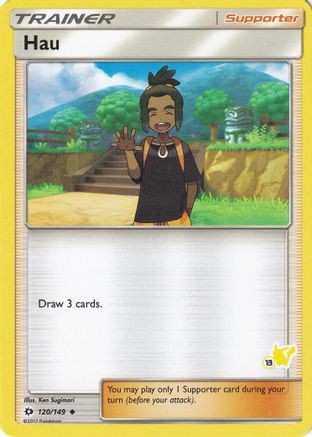 Hau - 120/149 (#13 Pikachu Stamped) (120) - Battle Academy