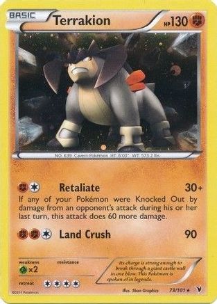 Terrakion - 73/101 (Cosmos Holo) (73) Holofoil - Blister Exclusives