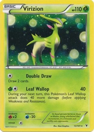 Virizion - 13/101 (Cosmos Holo) (13) Holofoil - Blister Exclusives