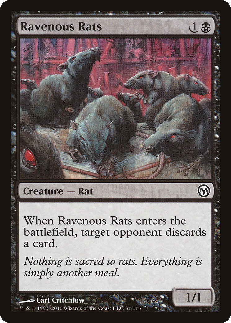 Ravenous Rats (031) - Duels of the Planeswalkers