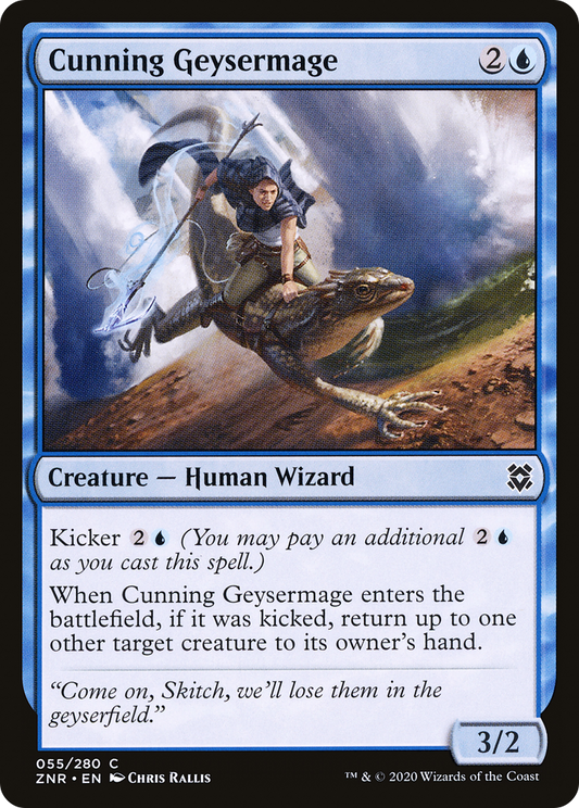 Cunning Geysermage (055) Foil - Zendikar Rising