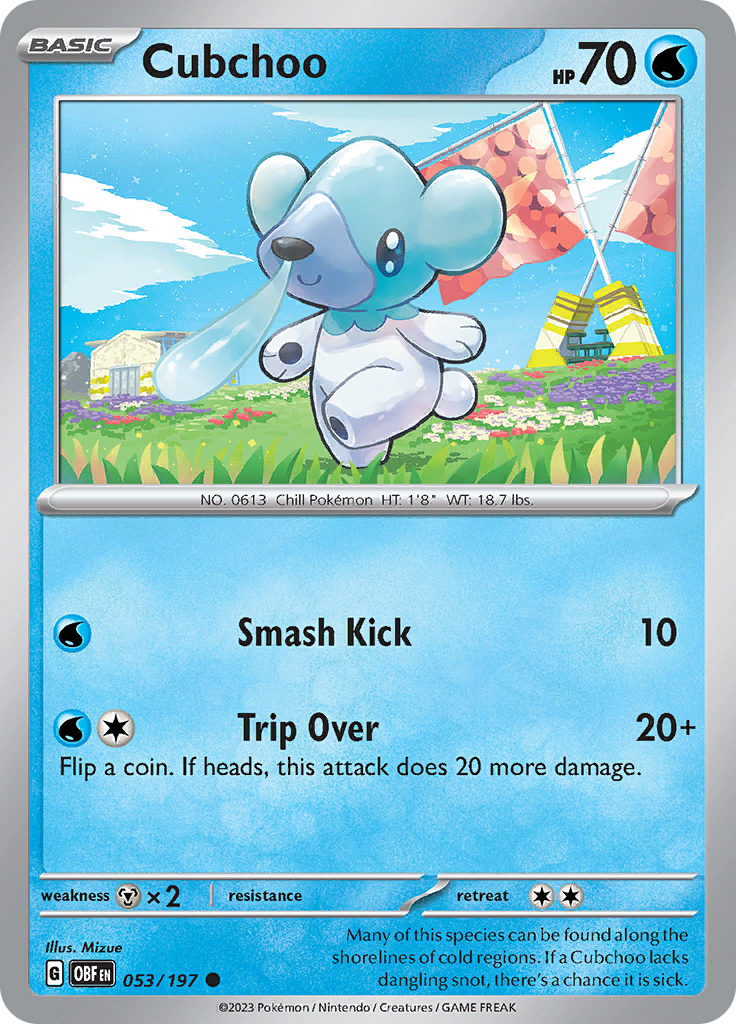 Cubchoo (053/197) [Scarlet & Violet: Obsidian Flames] | Silver Goblin