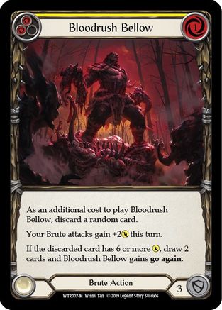 Bloodrush Bellow (WTR007) 1st Edition Rainbow Foil - Welcome to Rathe