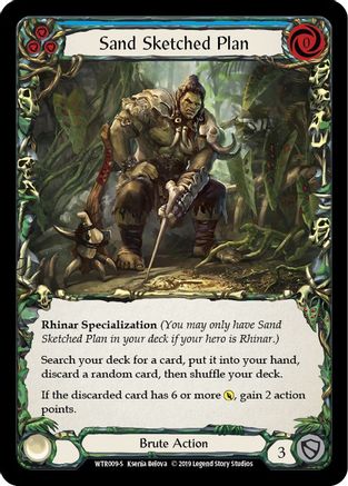 Sand Sketched Plan (WTR009) 1st Edition Rainbow Foil - Welcome to Rathe