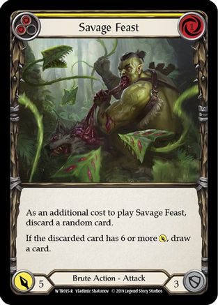 Savage Feast (Yellow) (WTR015) 1st Edition - Welcome to Rathe