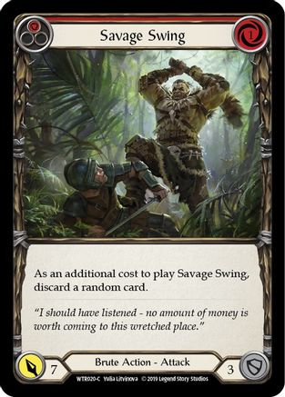 Savage Swing (Red) (WTR020) 1st Edition - Welcome to Rathe