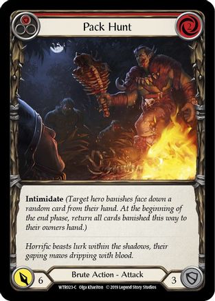 Pack Hunt (Red) (WTR023) 1st Edition Rainbow Foil - Welcome to Rathe