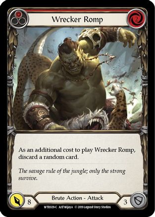 Wrecker Romp (Red) (WTR029) 1st Edition Rainbow Foil - Welcome to Rathe