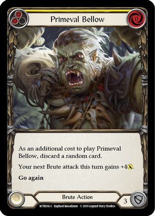 Primeval Bellow (Yellow) (WTR036) 1st Edition - Welcome to Rathe