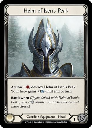 Helm of Isen's Peak Unlimited Edition Rainbow Foil (WTR042-C) - Welcome to Rathe | Silver Goblin