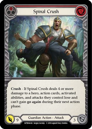Spinal Crush (WTR044) Unlimited Edition Rainbow Foil - Welcome to Rathe