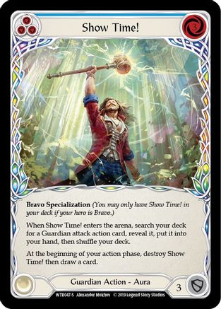 Show Time! (WTR047) 1st Edition Rainbow Foil - Welcome to Rathe