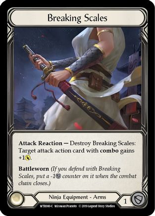 Breaking Scales (WTR080) 1st Edition Cold Foil - Welcome to Rathe