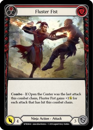 Fluster Fist (Red) (WTR086) Unlimited Edition Rainbow Foil - Welcome to Rathe