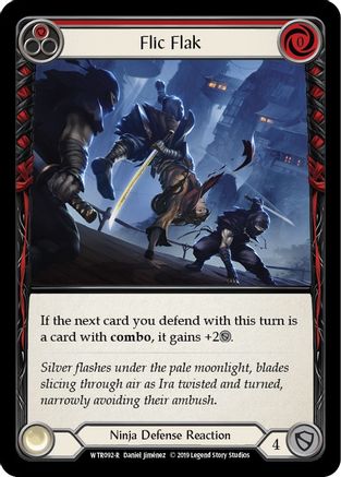 Flic Flak (Red) (WTR092) 1st Edition Rainbow Foil - Welcome to Rathe