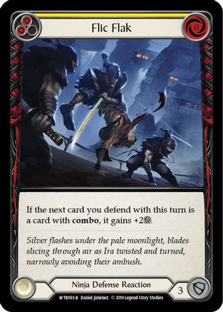 Flic Flak (Yellow) (WTR093) 1st Edition Rainbow Foil - Welcome to Rathe