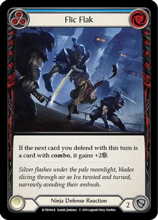 Flic Flak (Blue) (WTR094) 1st Edition Rainbow Foil - Welcome to Rathe