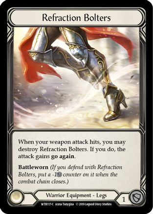 Refraction Bolters Unlimited Edition Rainbow Foil (WTR117) - Welcome to Rathe | Silver Goblin