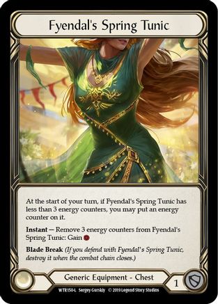 Fyendal's Spring Tunic (WTR150) Unlimited Edition Rainbow Foil - Welcome to Rathe