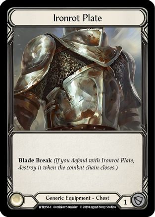 Ironrot Plate (WTR156) (Unlimited Edition) Rainbow Foil - Welcome to Rathe