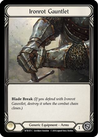 Ironrot Gauntlet (WTR157) 1st Edition Cold Foil - Welcome to Rathe