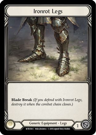 Ironrot Legs (WTR158) - Welcome to Rathe Unlimited Edition Rainbow Foil | Silver Goblin