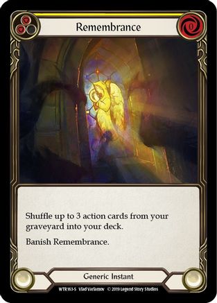Remembrance (WTR163) (1st Edition) Rainbow Foil - Welcome to Rathe