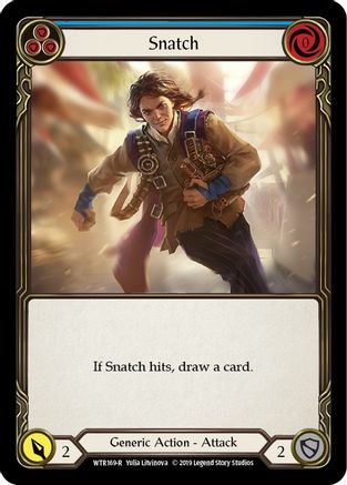 Snatch (Blue) (WTR169) Unlimited Edition Rainbow Foil - Welcome to Rathe