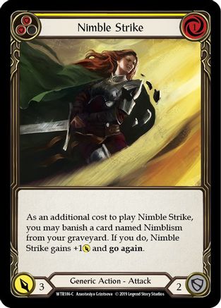 Nimble Strike (Yellow) (WTR186) (Unlimited Edition) - Welcome to Rathe