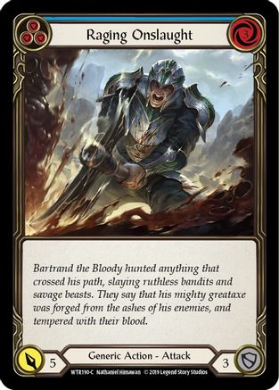 Raging Onslaught (Blue) (WTR190) (Unlimited Edition) - Welcome to Rathe