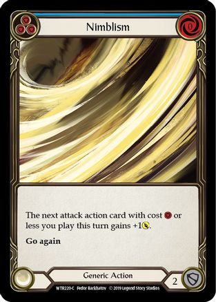 Nimblism (Blue) (WTR220) 1st Edition Rainbow Foil - Welcome to Rathe