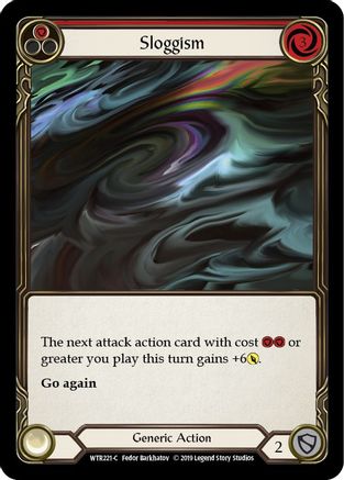 Sloggism (Red) Unlimited Edition Rainbow Foil (WTR221) - Welcome to Rathe | Silver Goblin