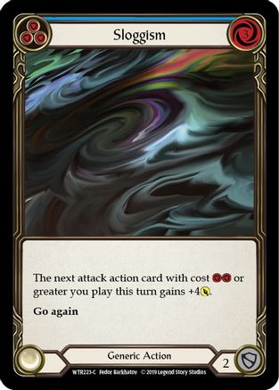 Sloggism (Blue) (WTR223) (1st Edition) Rainbow Foil - Welcome to Rathe