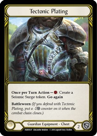 Tectonic Plating (Golden) (FAB004) (1st Edition) Cold Foil - FaB Promos