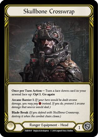 Skullbone Crosswrap (Golden) (FAB009) (1st Edition) Cold Foil - FaB Promos