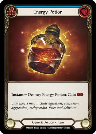 Energy Potion - FAB012 (FAB012) 1st Edition Cold Foil - Flesh and Blood: Promo Cards