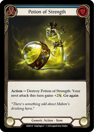 Potion of Strength - FAB013 (FAB013) 1st Edition Cold Foil - Flesh and Blood: Promo Cards