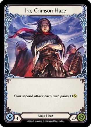 Ira, Crimson Haze - HER000 (HER000) 1st Edition Cold Foil - Flesh and Blood: Promo Cards