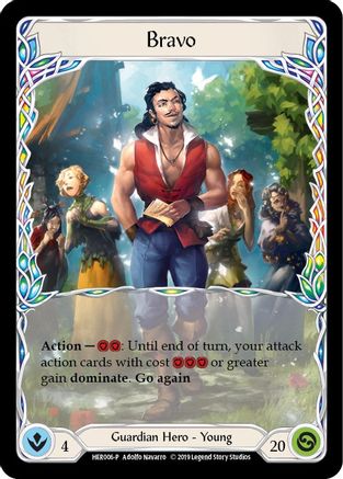 Bravo (HER006) (1st Edition) Rainbow Foil - FaB Promos