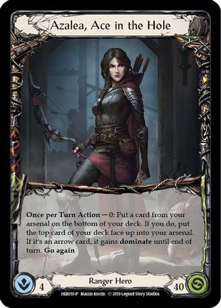Azalea, Ace in the Hole - HER010 (HER010) 1st Edition Cold Foil - Flesh and Blood: Promo Cards
