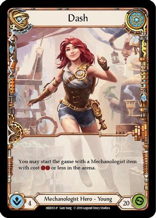 Dash - HER013 (HER013) 1st Edition Rainbow Foil - Flesh and Blood: Promo Cards