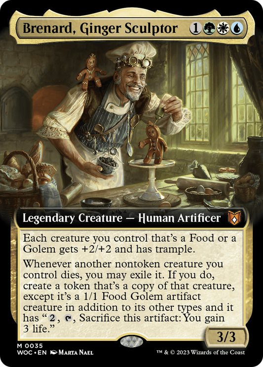 Brenard, Ginger Sculptor (Extended Art) (035) Foil - Wilds of Eldraine Commander