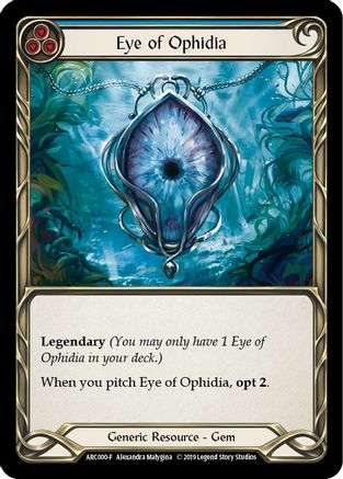 Eye of Ophidia (ARC000) 1st Edition Cold Foil - Arcane Rising