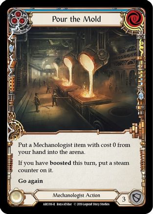 Pour the Mold (Blue) (ARC016) (1st Edition) Rainbow Foil - Arcane Rising