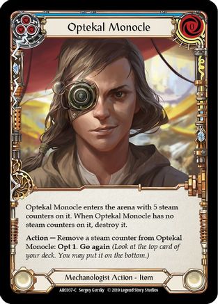 Optekal Monocle Unlimited Edition Rainbow Foil (ARC037) - Arcane Rising | Silver Goblin