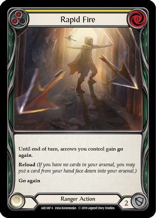 Rapid Fire Unlimited Edition Rainbow Foil (ARC047) - Arcane Rising | Silver Goblin