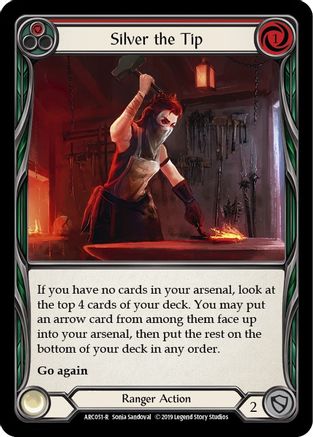 Silver the Tip (Red) (ARC051) (Unlimited Edition) Rainbow Foil - Arcane Rising